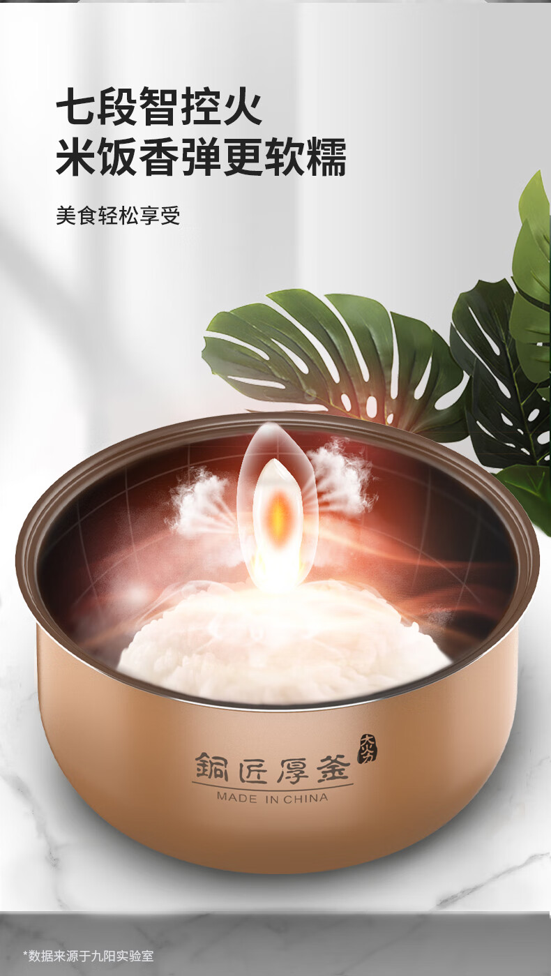九阳（Joyoung）4L智能电饭煲F40FZ-F531(B)灰色