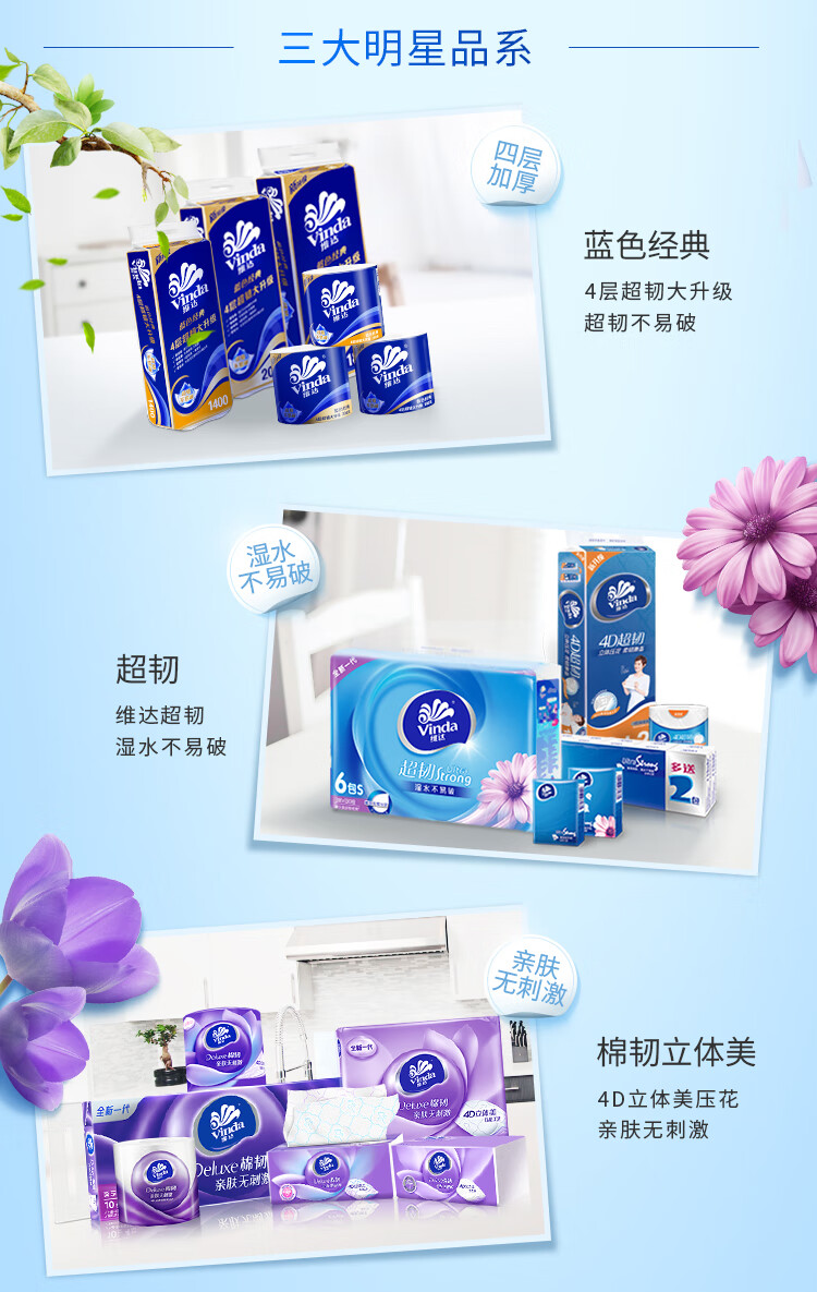 维达成人独立便携装卫生湿纸巾 擦汗洁肤10片/包 5包/提 VW1009