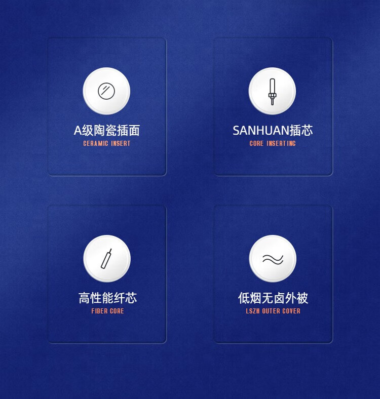 山泽(SAMZHE) 光纤跳线 工程电信级 单模双芯 低烟无卤环保光纤线 收发器尾纤单模双芯 LC-FC 20米G1-LCFC20