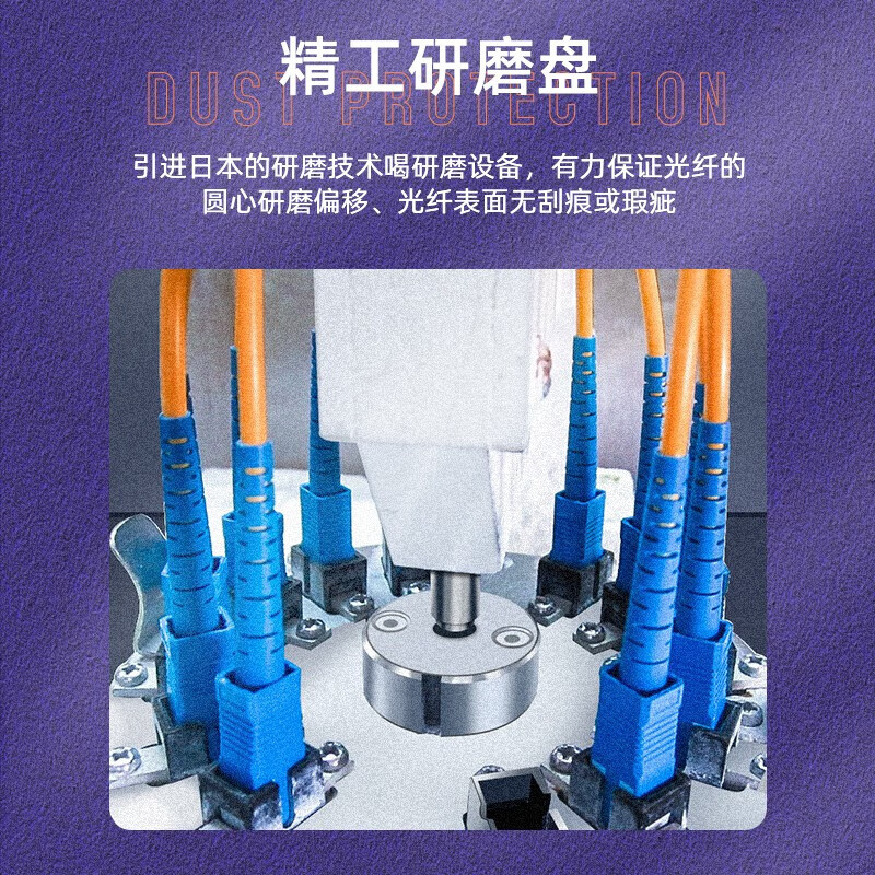 山泽(SAMZHE) 光纤跳线 工程电信级 多模双芯 低烟无卤环保光纤线 收发器尾纤 多模双芯LC-SC 3米G2-LCSC03