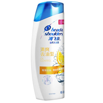 海飞丝 洗发水 去屑洗发露 清爽去油型400ml（新老包装随机发货）