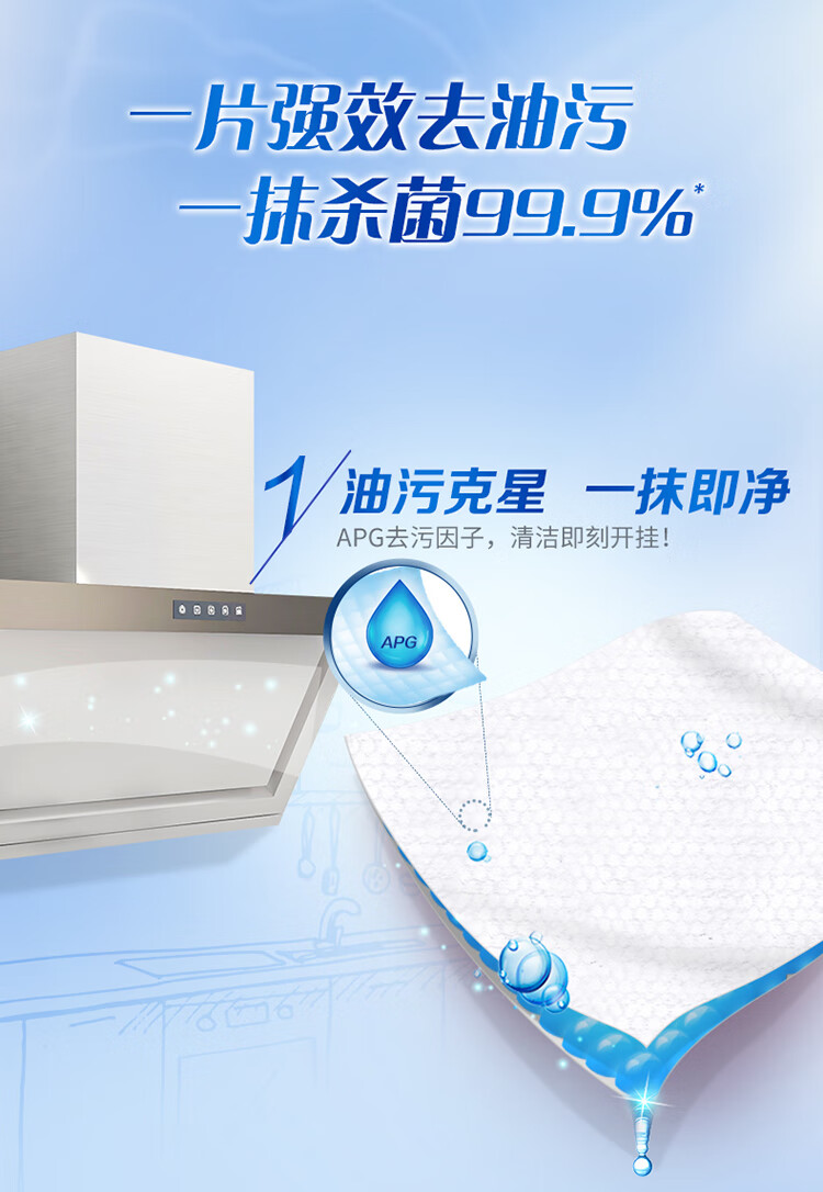维达（Vinda）VW4002 维达厨房湿巾48片装 3包