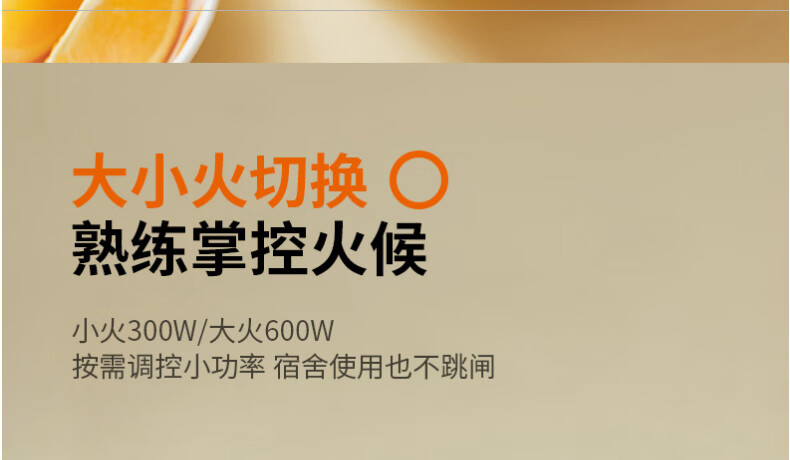 九阳（Joyoung）LINE联名布朗熊电火锅学生宿舍家用多功能迷你1.2L小功率电热电煮锅K12-D603 LINE联名款-布朗熊