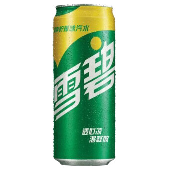 雪碧 含糖汽水碳酸饮料330ML*24半塑包罐装