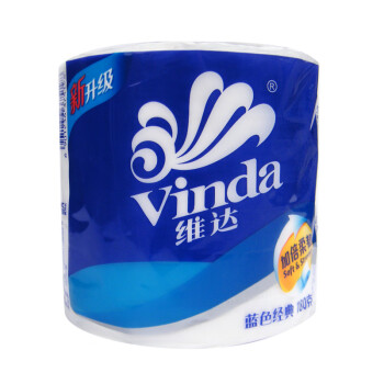 维达（Vinda）蓝色经典无心卷纸 4层厕纸 180g*20卷 V4028