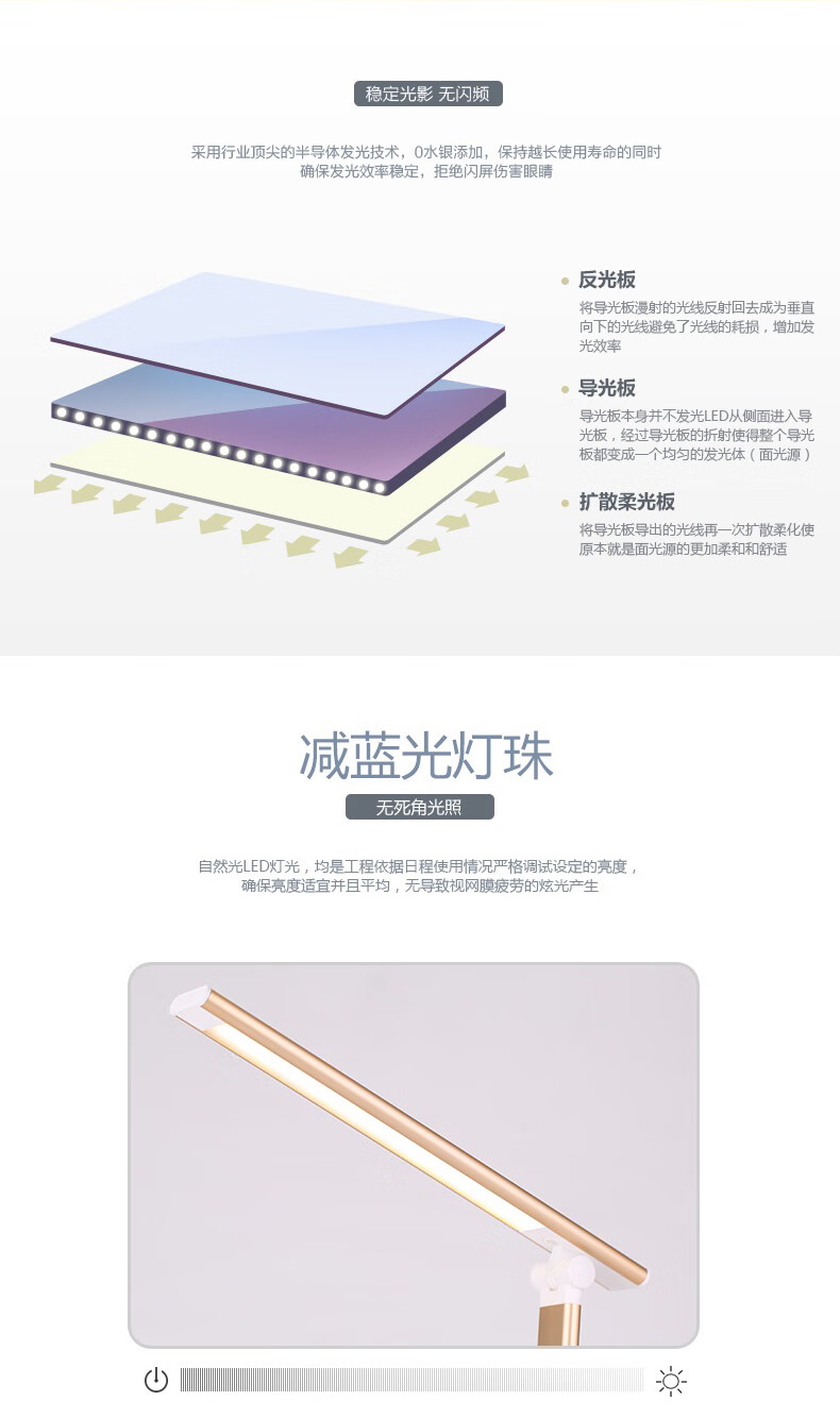 欧普照明（OPPLE）臻金折叠台灯MT-HY03T-196 台灯