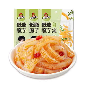好巴食 魔芋制高纤零食 低脂魔芋爽 藤椒味145g*3袋