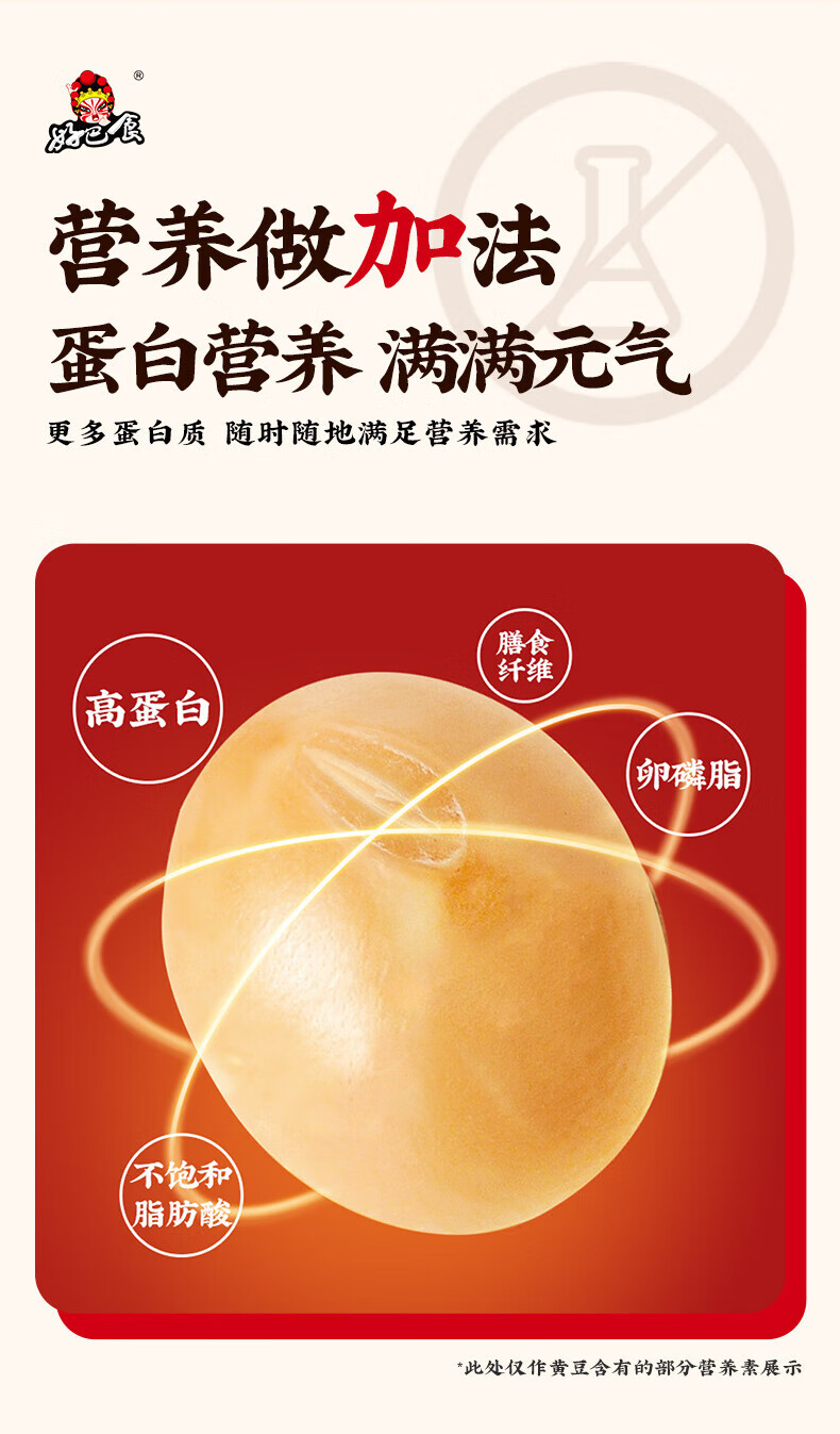 好巴食 豆干零食大包装 南溪豆干五香1+麻辣1+烧烤1 468g*3袋