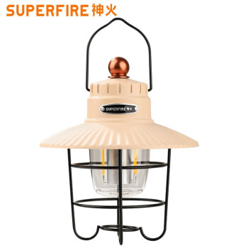Superfire神火户外复古手提营地灯氛围感超长续航充电野外露营灯 T55