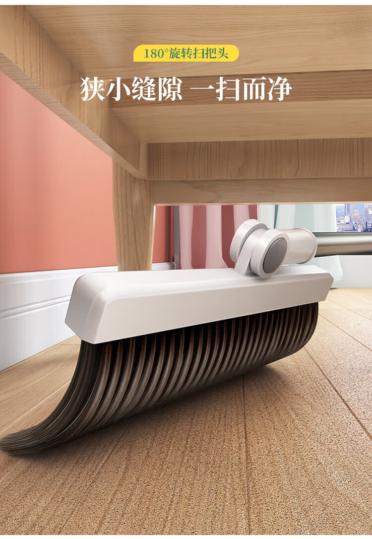 五月花 双梳齿磁吸套扫 不锈钢杆 可旋转清理毛发 WYH-S203