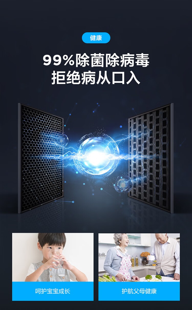 Midea 美的600升 对开电冰箱双开门智能家电双变频一级能效 BCD-600 BCD-600WKGPZM(E)