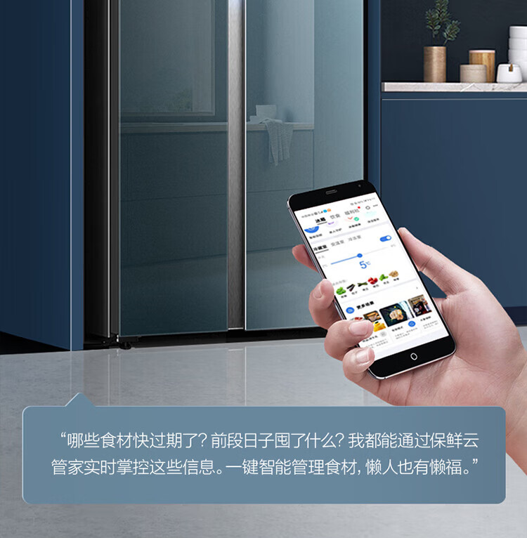 Midea 美的净味收纳师系列600升变频一级能效对开双开门冰箱 BCD-600WKGPZMA(E)