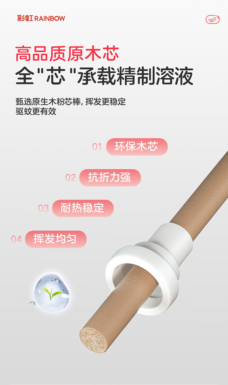 彩虹 蚊香液四瓶装(36ml*4+直插器*2) 无味 5169
