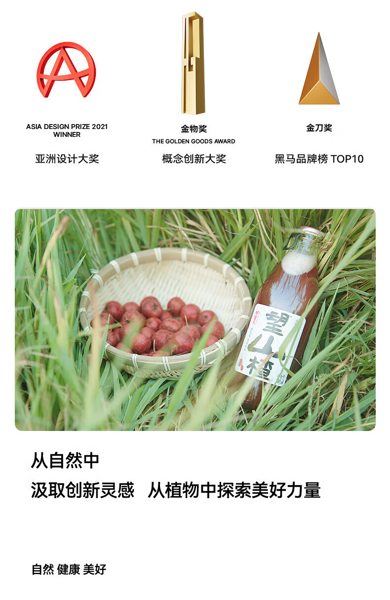 好望水 杨梅汽泡水无香精酸梅汤果汁饮料 望梅好 300ml*6瓶/箱