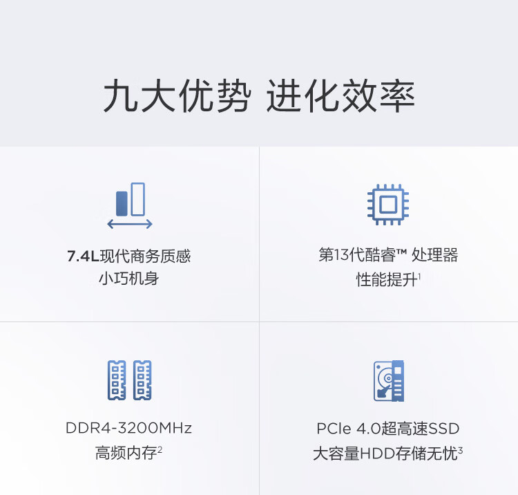 联想（Lenovo）商用办公家用电脑扬天M4000Q I7-13700 16G 1T+512G 集显 W11单主机