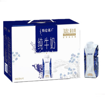 蒙牛营养早餐 特仑苏 纯牛奶梦幻盖250ml*10