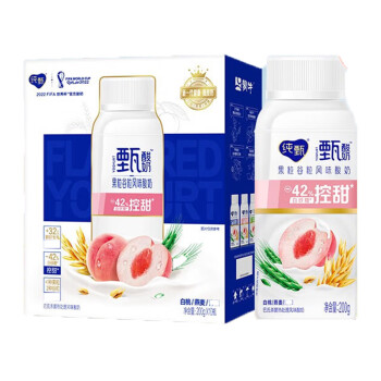 蒙牛营养早餐 纯甄风味酸奶 白桃燕麦青稞味200g*10