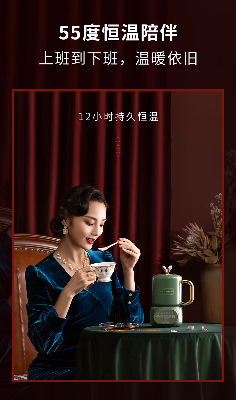 小南瓜 迷你养生壶办公室电炖杯 煮花茶壶烧水壶炖燕窝 萌潮养生杯 D1陶瓷款
