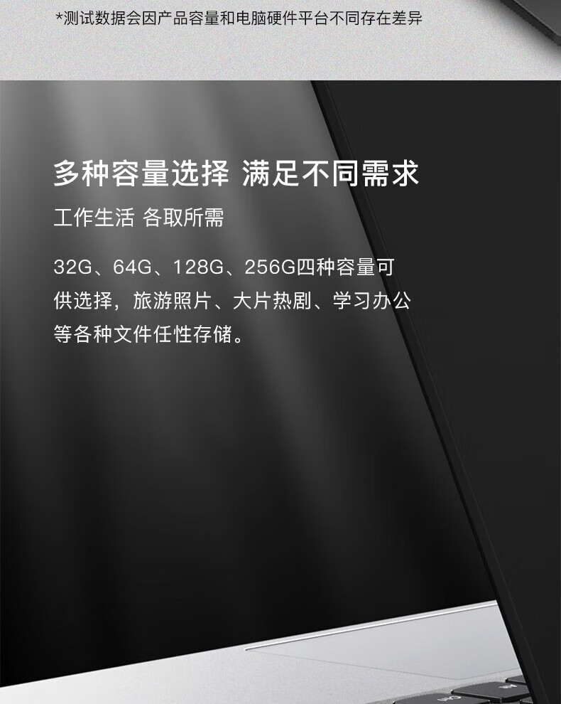 联想（ThinkPad） USB-C&USB3.2双接口旋转闪存盘优盘 U盘 USB3.2 MU90-128GB 银色 36005372