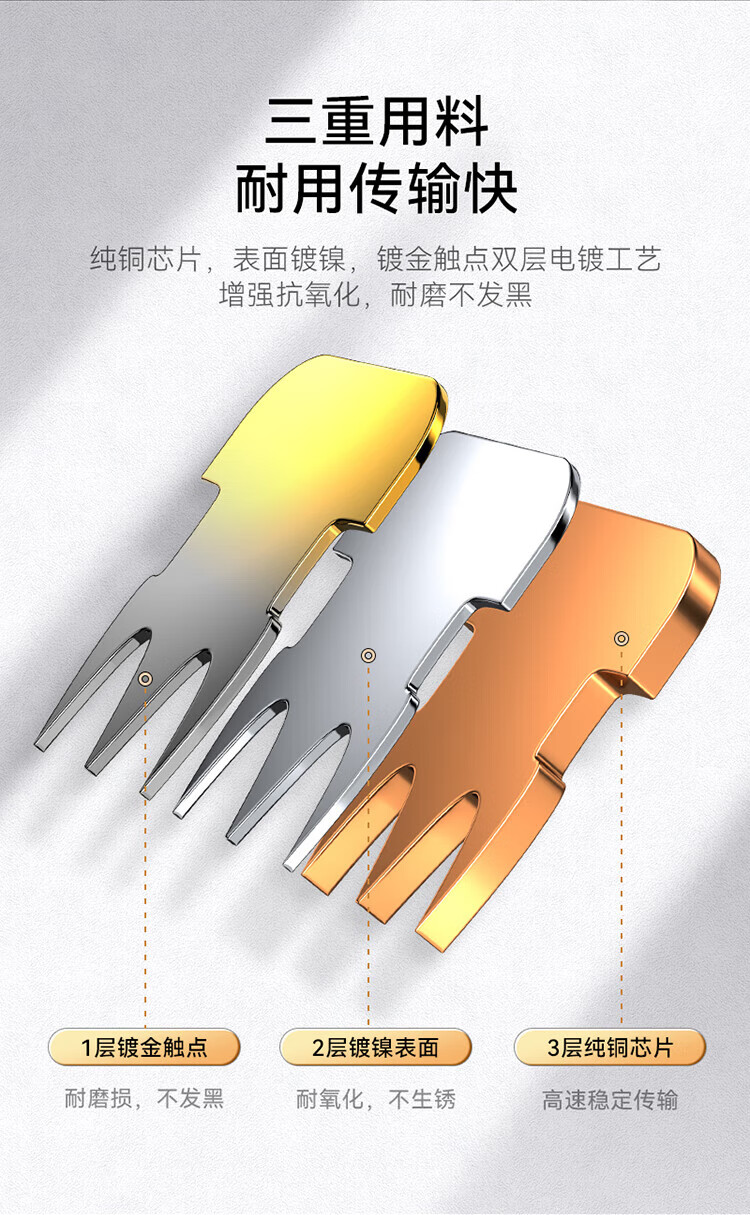 胜为（shengwei）六类网线水晶头 6类RJ45千兆网络连接头 工程级电脑网线8P8C镀金宽带接头100个/盒 RC-8100
