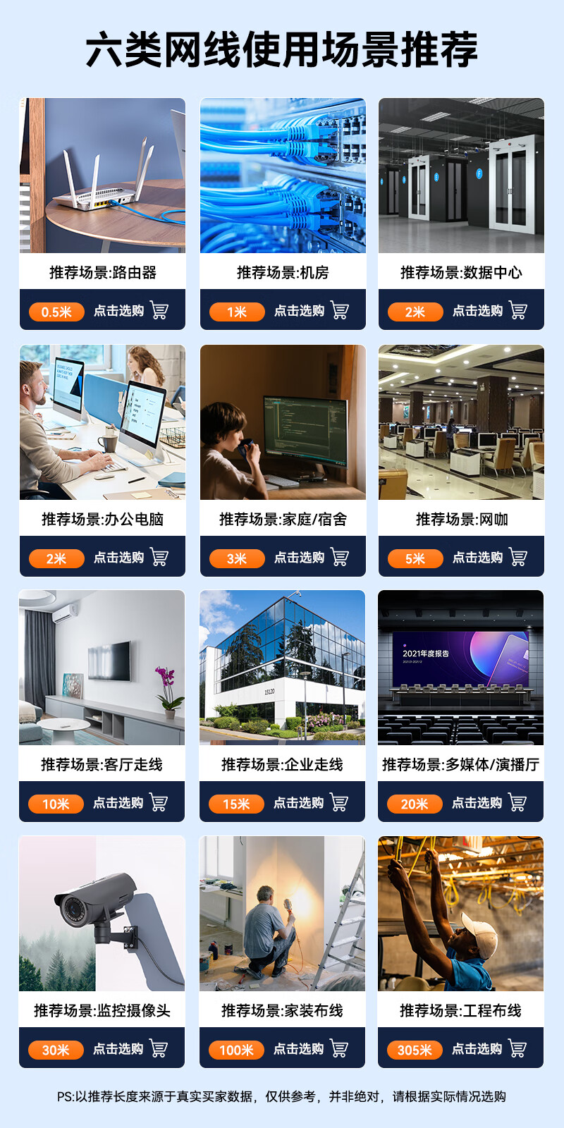 胜为（shengwei）六类网线 千兆高速宽带线CAT6类网络连接家用成品跳线 8芯双绞线 黑色10米 LC-1210G