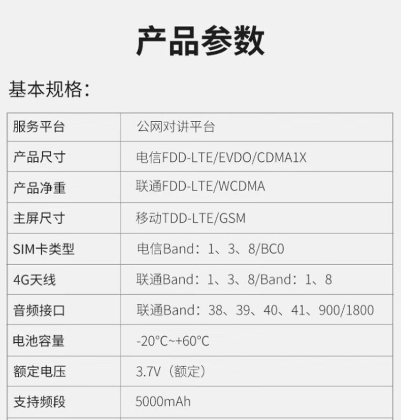 中洽（zchat）CAT5500N 公网对讲机 国产全自主 全国通对讲机 5000公里 4G全网通