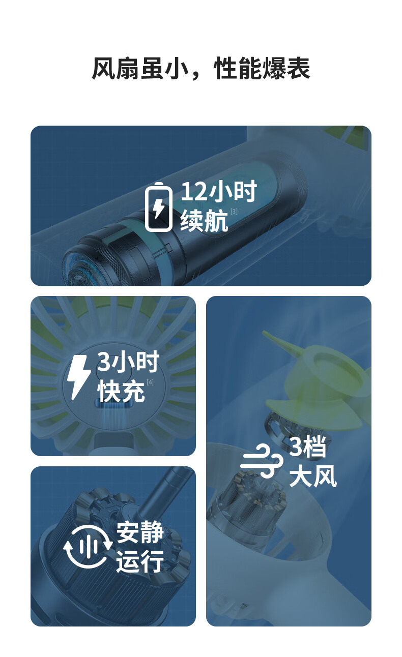 几素手持小风扇迷你便携式usb充电风扇儿童学生宿舍随身小型户外挂脖口袋FA20