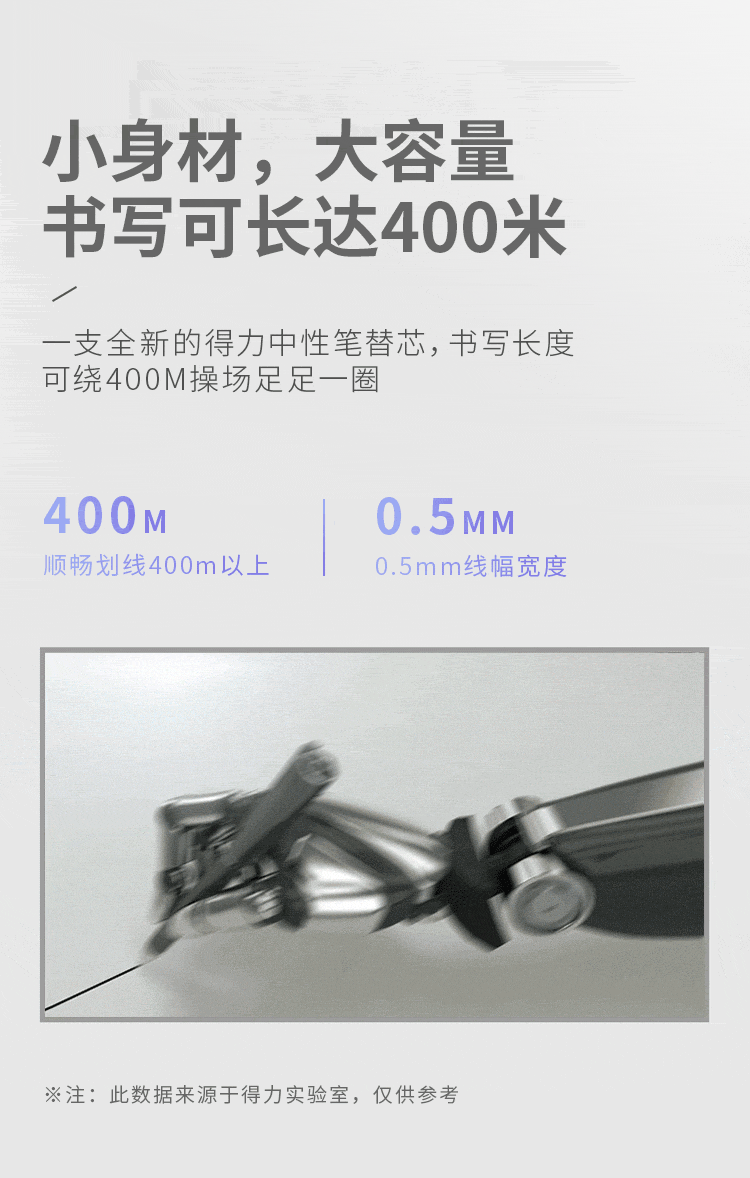 得力 (deli)0.5mm全针管红色中性笔笔芯 水笔签字笔替芯 20支/盒 A702