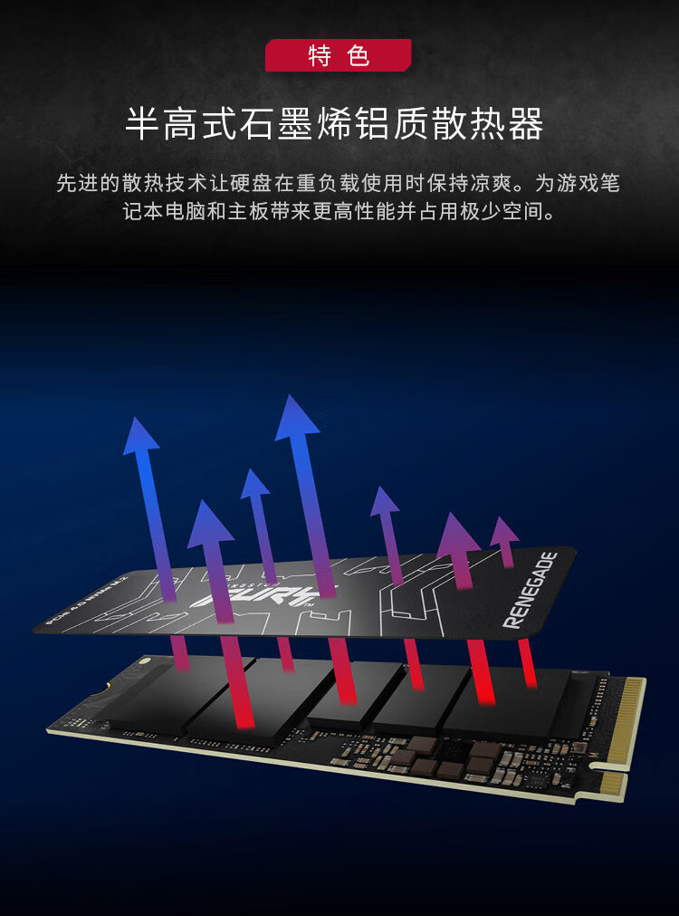 金士顿（Kingston）1TB SSD固态硬盘 M.2接口(NVMe协议 PCIe 4.0×4) FURY系列