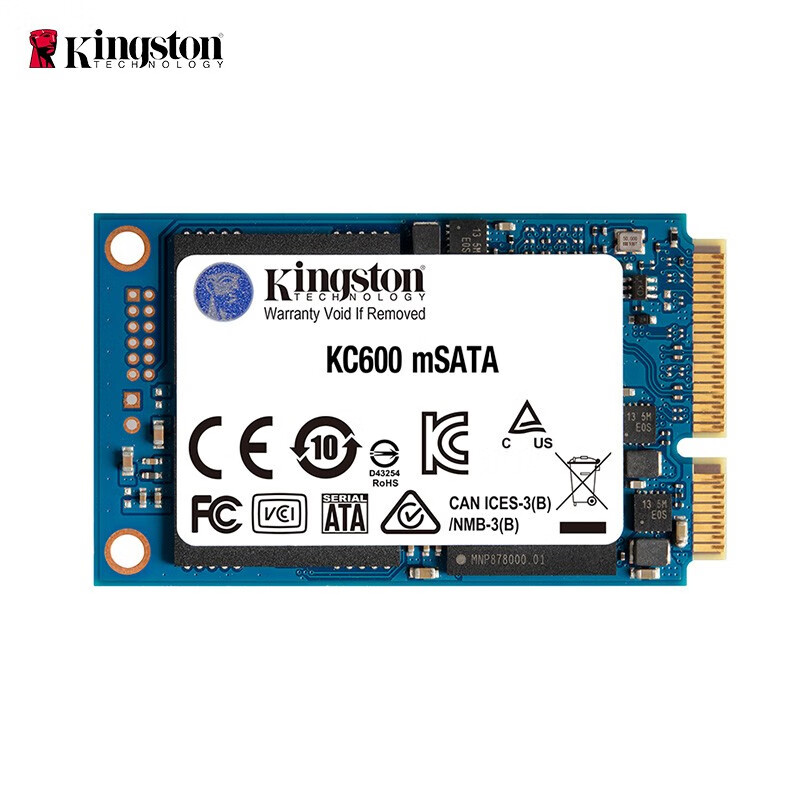 金士顿（Kingston）512GB SSD固态硬盘 mSATA接口 KC600系列