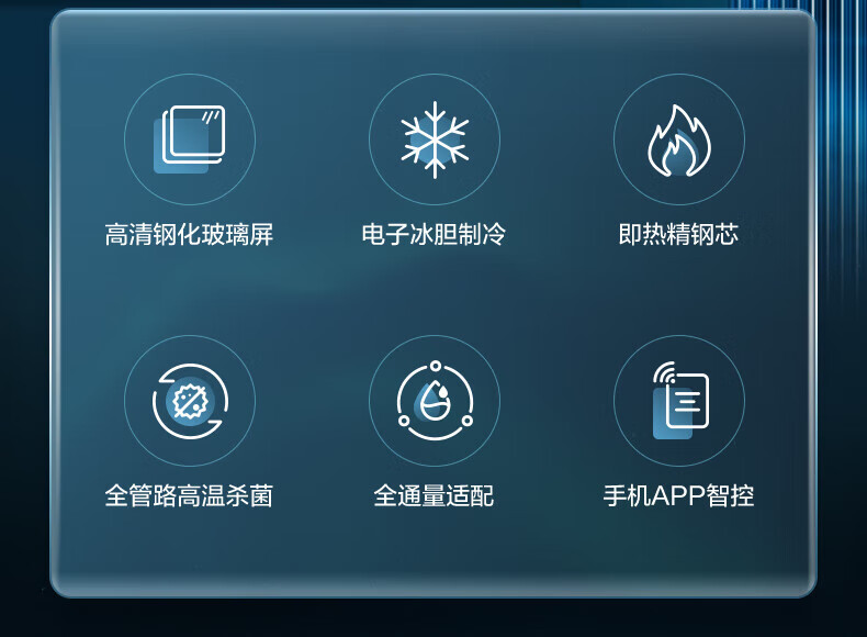 Midea 美的家用净水器伴侣管线机 全通量匹配  制冷加热直饮一体 壁挂式饮水机 极光MG908-D