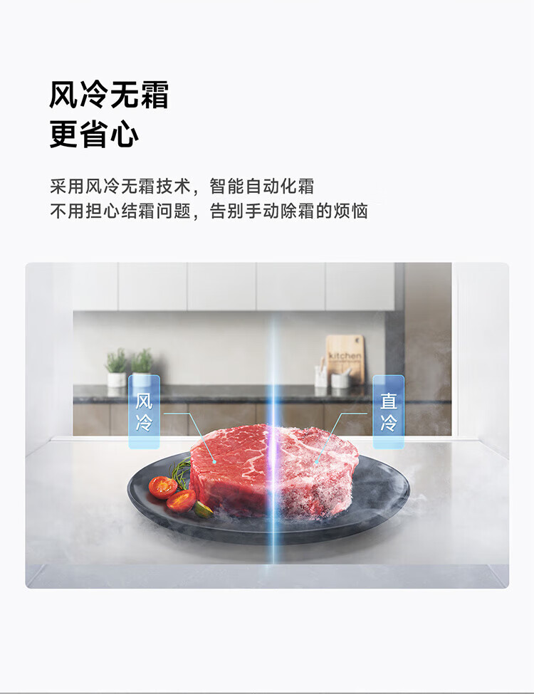 小米456L对开门大容量家用冰箱双开门双变频节能风冷无霜墨羽岩面板超薄机身BCD-456WMEA