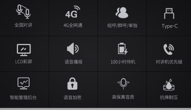 中洽（zchat）CAT7800N 公网对讲机 国产全自主 全国通对讲机 5000公里 4G全网通
