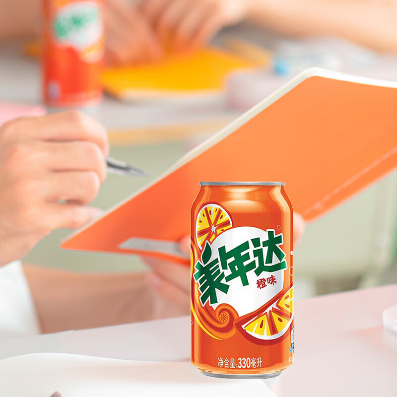 美年达 碳酸饮料 橙330ml*24