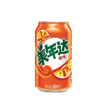 美年达 碳酸饮料 橙330ml*24