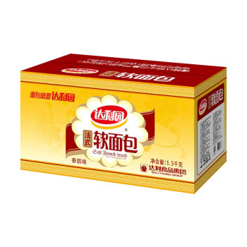 达利园 法式小面包香奶味3斤整箱装零食休闲食品代餐面包早餐年货礼盒