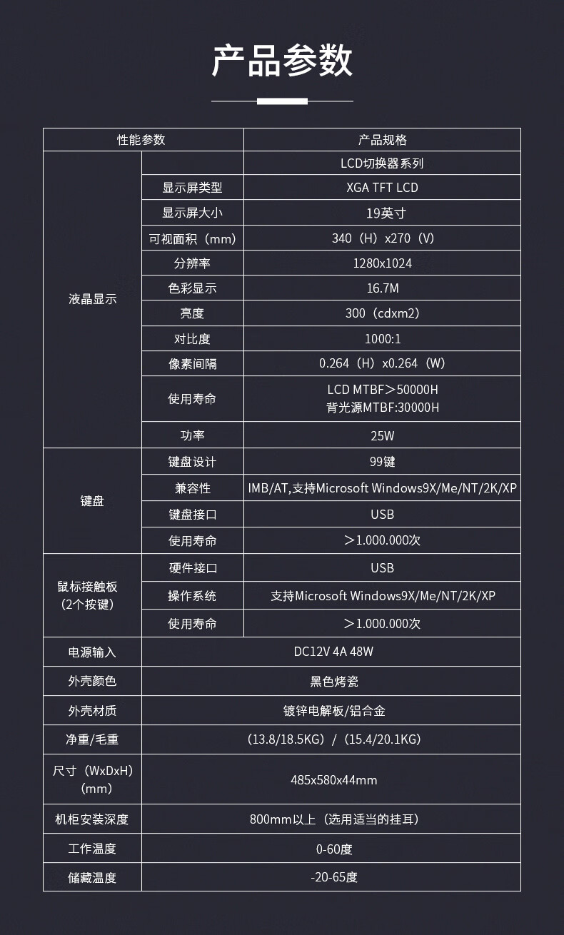 胜为（shengwei）数字KVM切换器8口 带19英寸LCD显示器配网口 8进1出电脑转换器键盘鼠标共享 KS-2908C