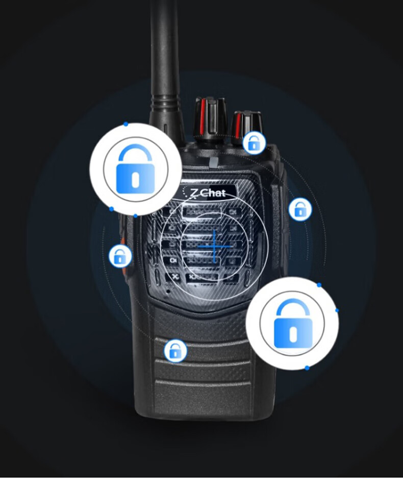 中洽（zchat）ZEK8500A 对讲机 国产全自主 大功率远距离长待机 抗干扰无线手台