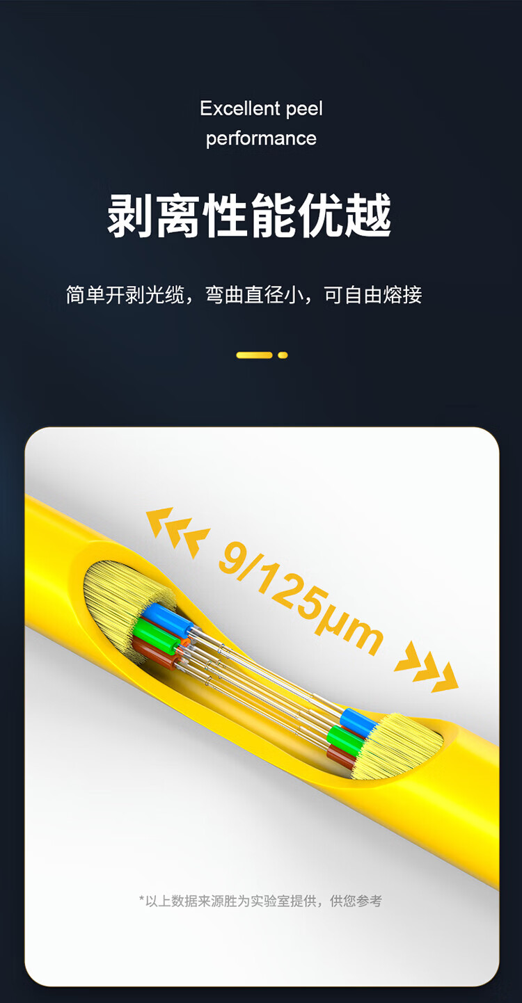 胜为（shengwei）12芯单模室内网线光纤线9/125 GJFJV/GJFJH低烟无卤束状软光缆 1000米BGJV121S