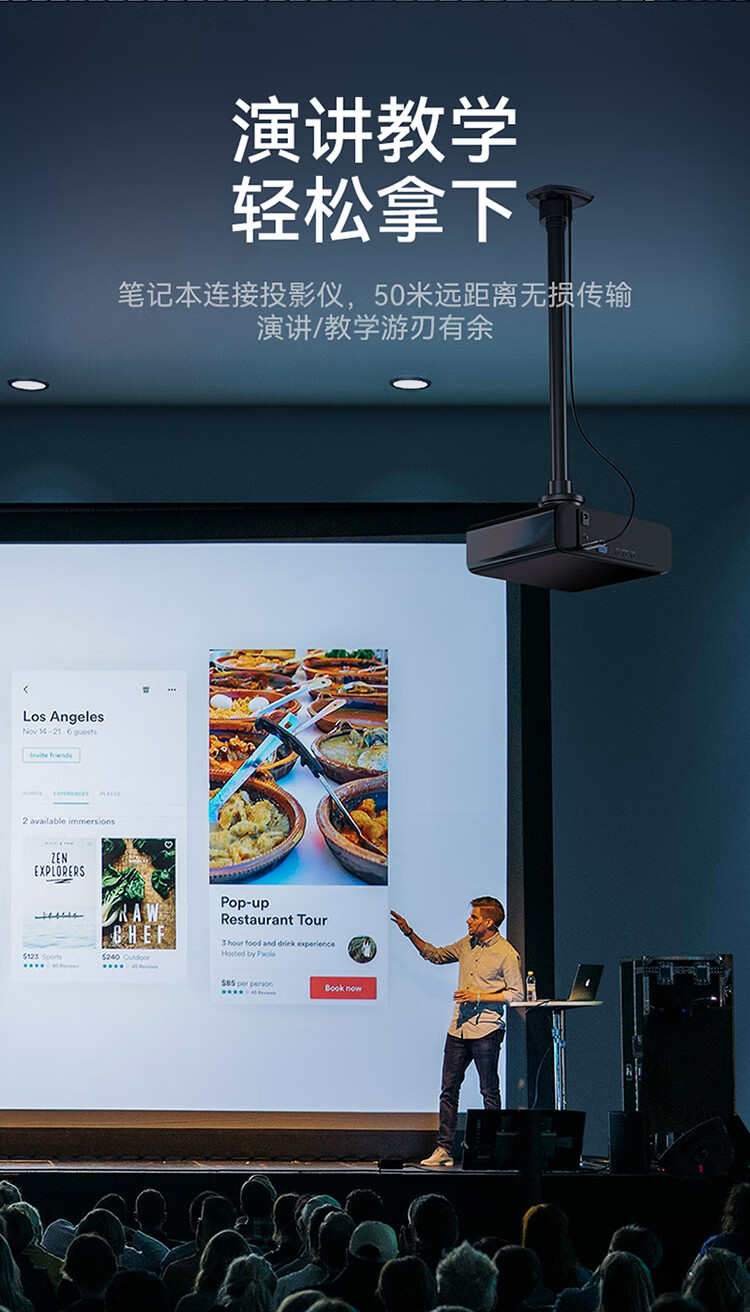 胜为（shengwei）光纤HDMI线2.0版4K高清线发烧工程级 电脑电视投影仪家庭影院3D视频连接线 10米 FHC-2010