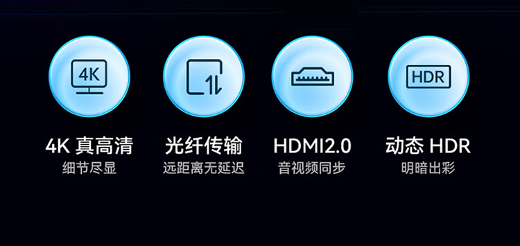 胜为（shengwei）光纤HDMI线2.0版4K高清线发烧工程级 电脑电视投影仪家庭影院3D视频连接线 10米 FHC-2010