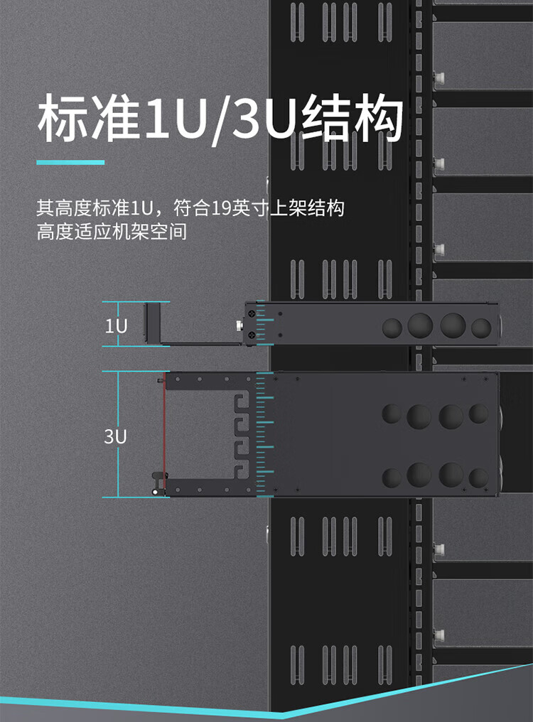 胜为（shengwei）MPO-MTP光纤配线箱 72芯LC多模满配 万兆OM3高密度光纤续接盘配线架熔接分线箱MDF-101M-72L