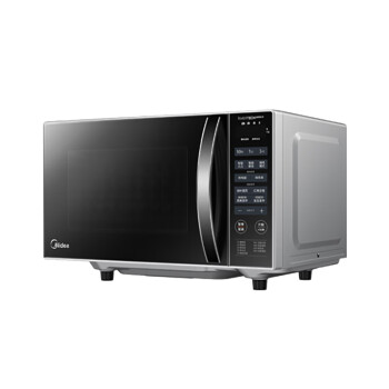 Midea 美的微波炉变频20L 平板加热 800W 微烤一体 时尚家用 PC20W3