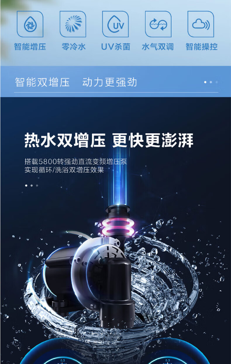 海尔（Haier）燃气热水器16升零冷水双增压灭菌洗浴 16升/零冷水/TR5 JSQ30-16TR5BDU1