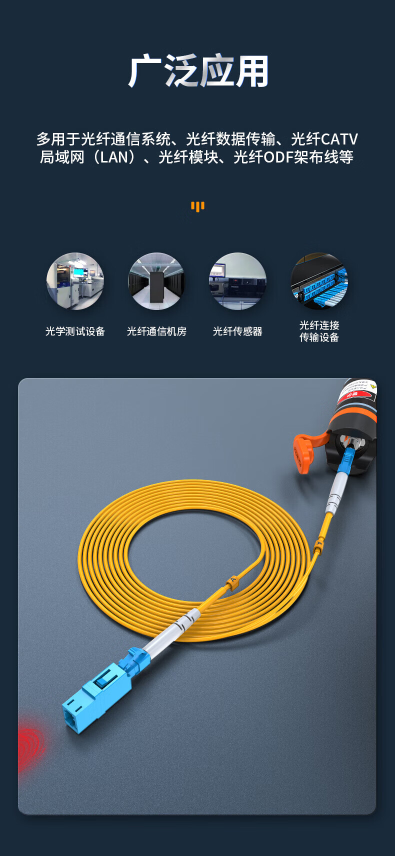 胜为（shengwei）光纤适配器 工程电信级 光纤耦合器法兰盘 光纤网络跳线延长对接头 LC单工OCL-101 5个装