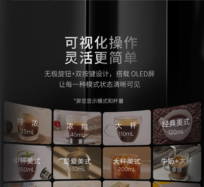心想胶囊咖啡机家用小型全自动咖啡机办公室便携即热式饮水机一体 S1203咖啡机单机