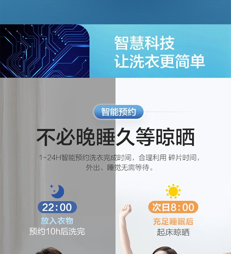 海尔（Haier）XQB100-Z218 洗衣机全自动十公斤洗智能自编程手搓漂甩合一家用波轮洗衣机