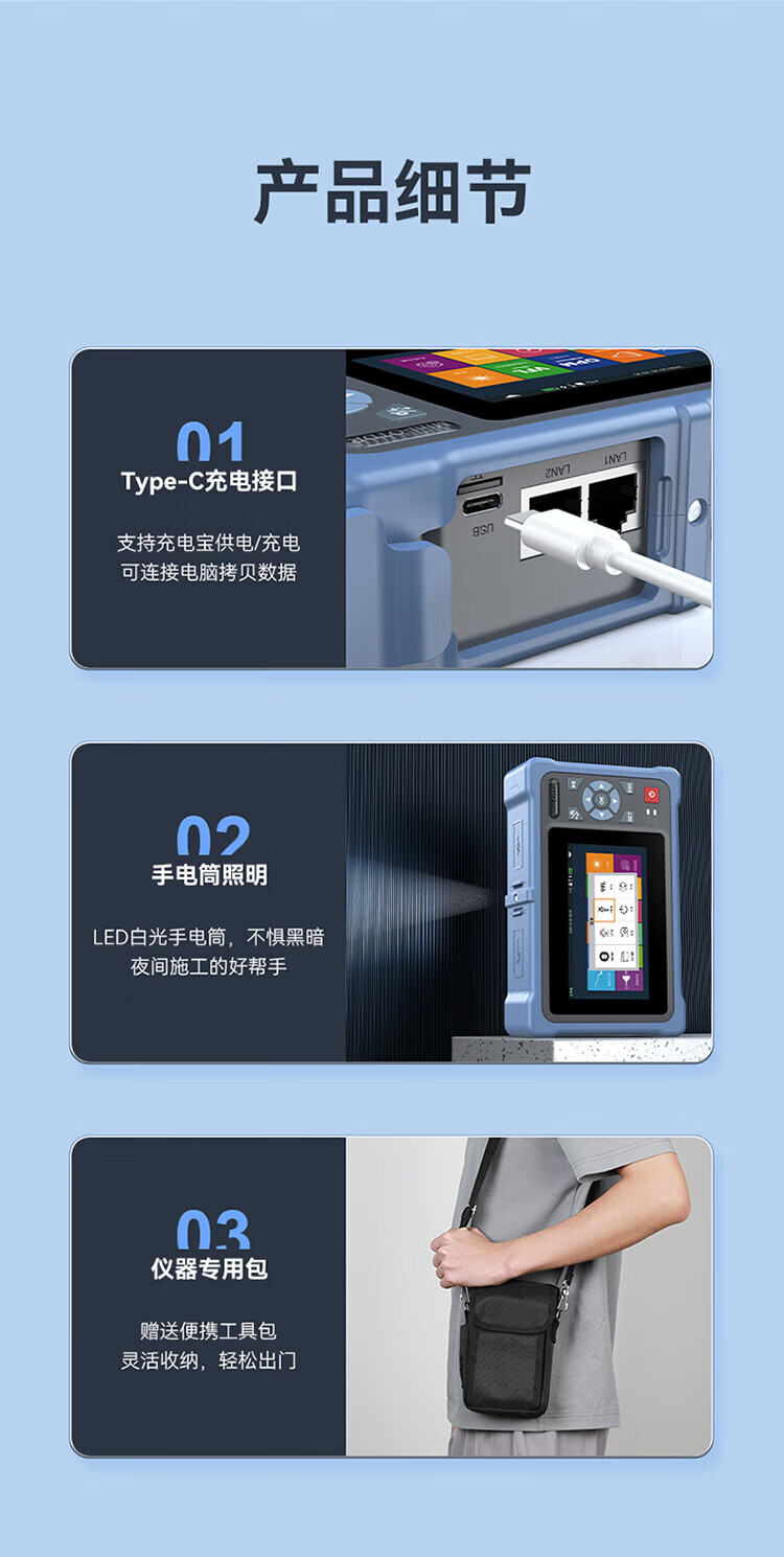 胜为（shengwei）OTDR光时域反射仪 高精度光纤光缆故障测试仪断点【专业款12合1功能 100公里测试】GOT4000D
