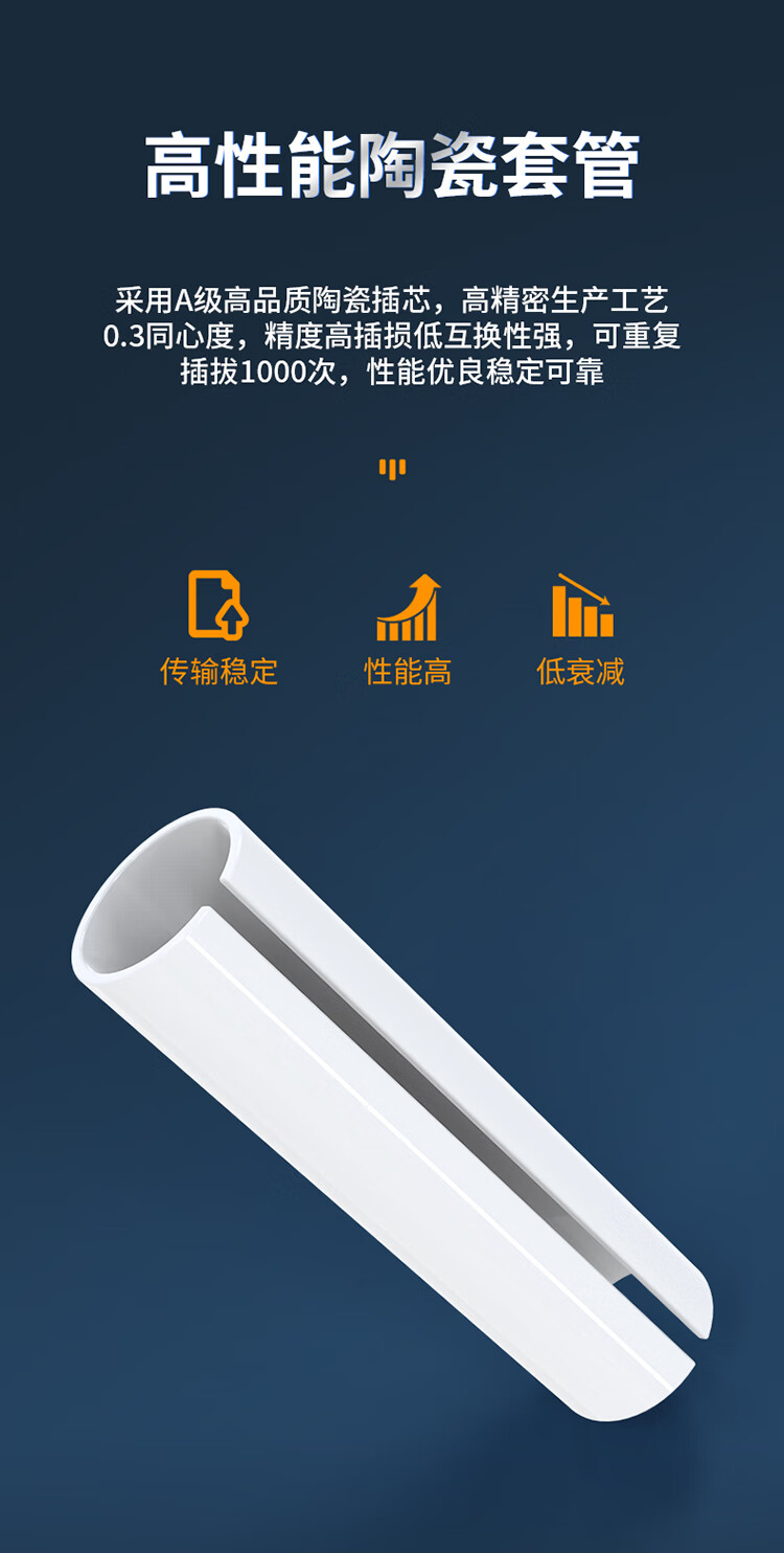 胜为（shengwei）OCTC-101 光纤适配器 工程电信级 光纤耦合器法兰盘 ST-SC 光纤网络跳线延长对接头 3个装