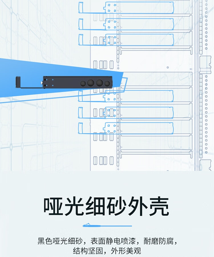 胜为（shengwei）MPO光纤配线箱 高密度1U单模多模配线架 模块化光纤终端盒续接盘熔接/预端接分线箱MDF-101U
